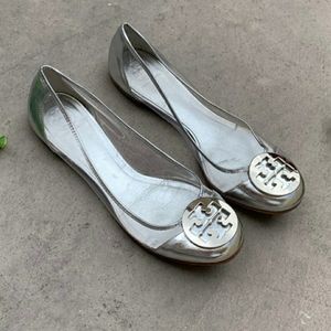 Tory Burch Reva Audrey Logo Flat
